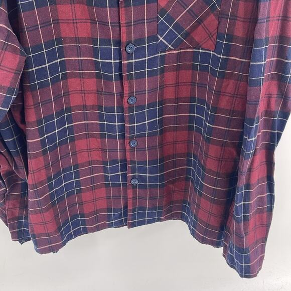 NWOT Barbour Laith plaid flannel long sleeve CE button up pajama top sz XXL - Picture 3 of 6
